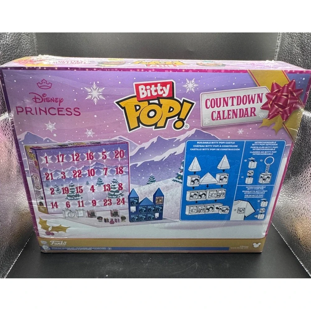 Funko Bitty Pop Disney Princess Advent Countdown Calendar 24 Piece Castle Set